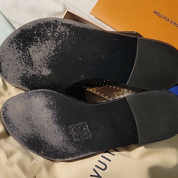 Louis Vuitton sunny flat thong sandal, 100% authentic size 7 1/2 - Picture 4 of 8